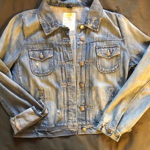 J.Crew Distressed Jean Jacket